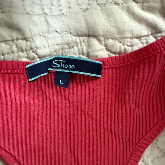 Shore Pink Ribbed Tank Top - Picture 3 of 3